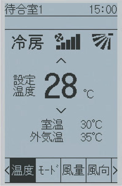 詳細モードの画面